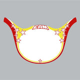 Cam Plate Number plate - Red Yellow decal only - Bmx Products AU