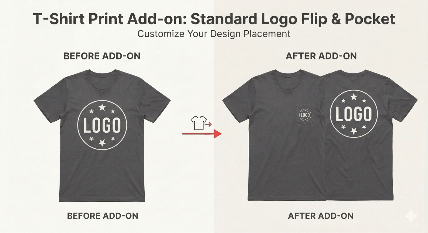 Custom - Second side Tshirt print - Bmx Products AU
