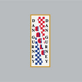 Dan Gurney - Checkered seat tube decal - old school bmx - Bmx Products AU