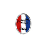 Dan Gurney - Eagle ONLY Oval Chrome tube decal - old school bmx - Bmx Products AU