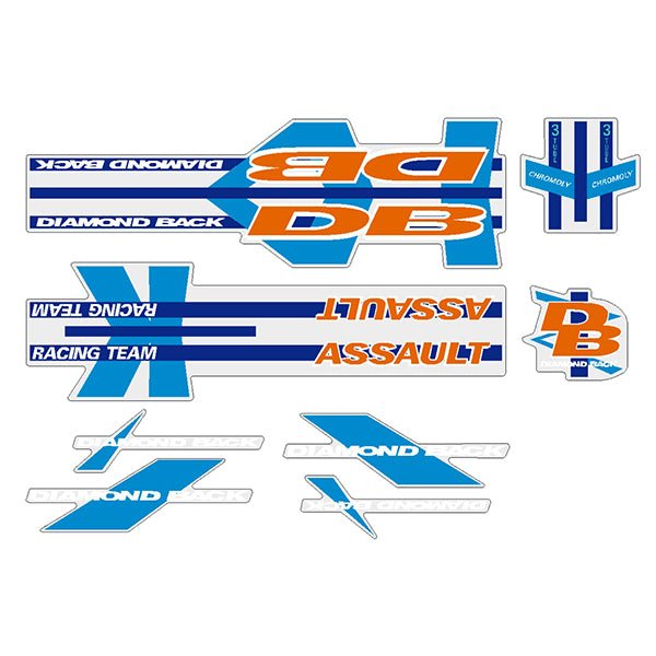 Diamond Back - 1991 Assult decal set for Black frame - Old school bmx - Bmx Products AU