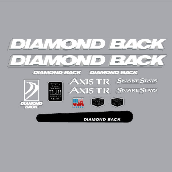 Diamond Back - 1994 AXIS TR MTB for blue frame decal set - Old school bmx - Bmx Products AU