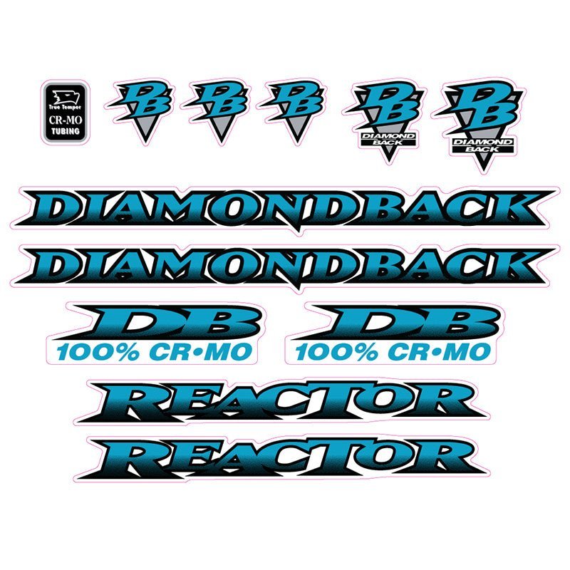 Diamond Back - 1995 Reactor decal set - Old school bmx - Bmx Products AU
