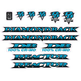 Diamond Back - 1995 Reactor decal set - Old school bmx - Bmx Products AU