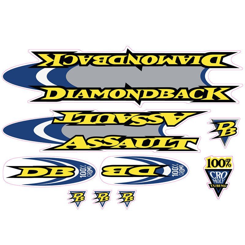 Diamond Back - 1998 Assult decal set - Old school bmx - Bmx Products AU