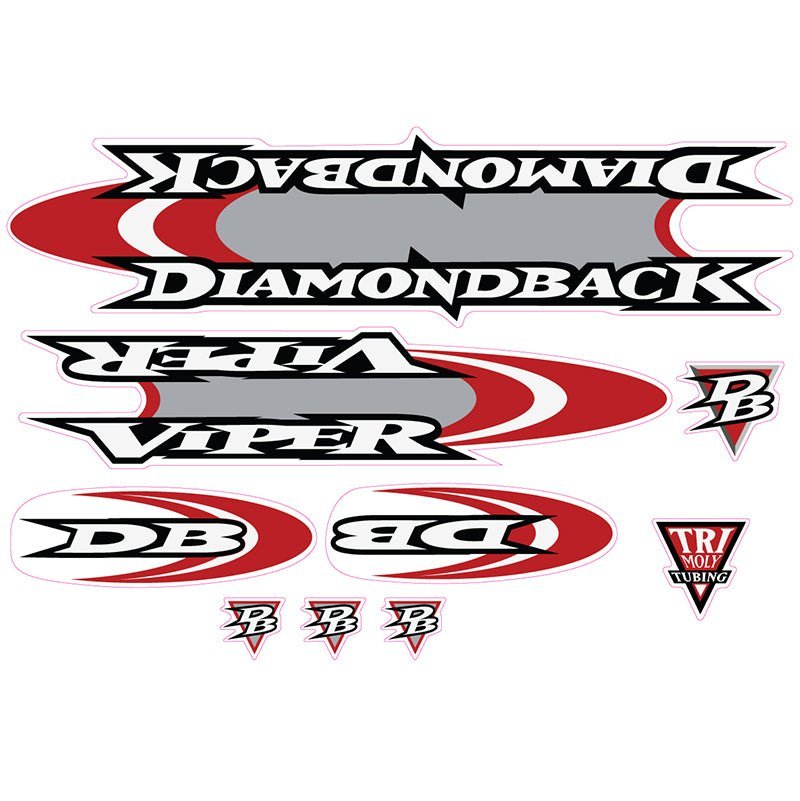 Diamond Back - 1998 Viper for blue frame decal set - Old school bmx - Bmx Products AU