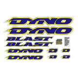 DYNO - 1995 BLAST decal set for chrome frame - old school bmx - Bmx Products AU
