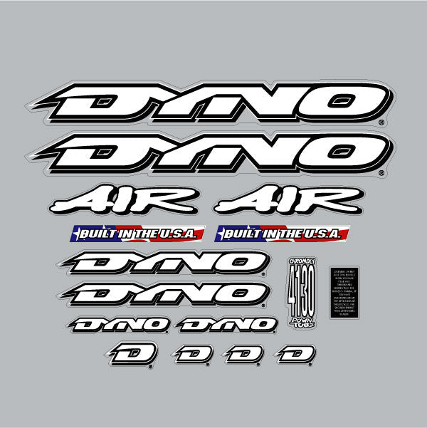 DYNO - 1996 AIR decal set for green frame - Bmx Products AU