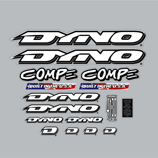 DYNO - 1996 COMPE decal set for green frame - Bmx Products AU
