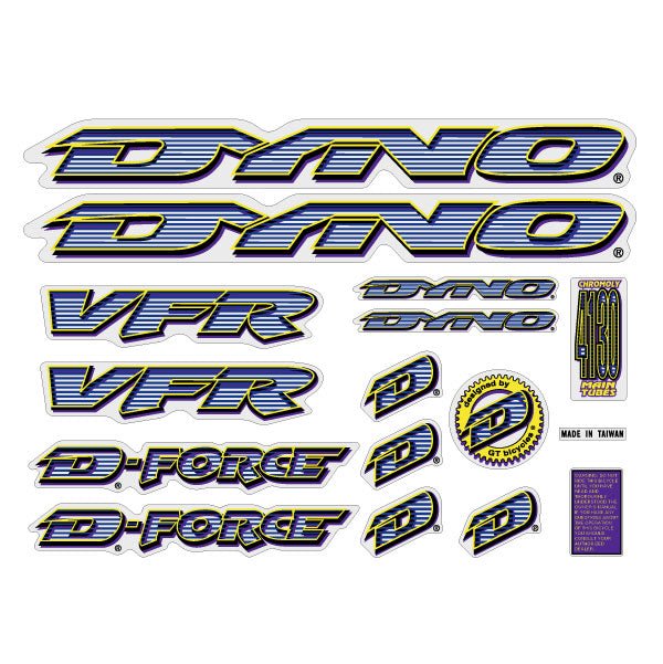 DYNO - 1997 VFR decal set for Chrome frame - Bmx Products AU