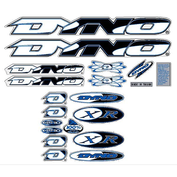 DYNO - 1999 XR decal set for grey frame - old school bmx - Bmx Products AU