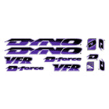 DYNO -1998 VFR for Wildfire frame - NO FLAMES decal set