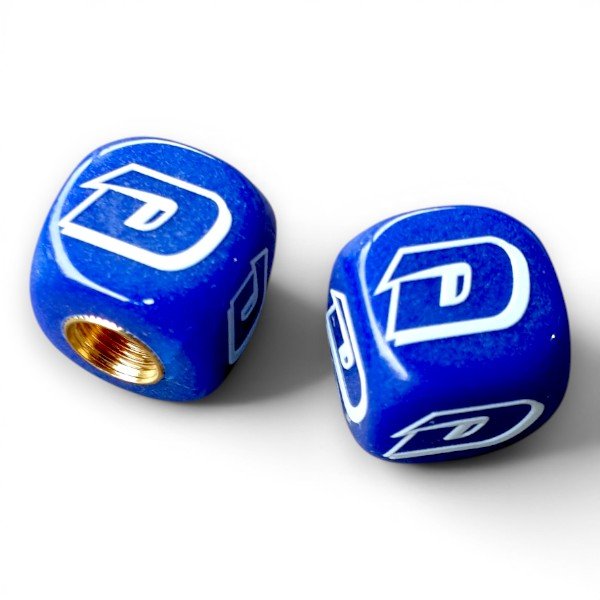 DYNO - One color Dice Tire Valve Caps (Pair) - Dark Blue - Bmx Products AU