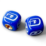 DYNO - One color Dice Tire Valve Caps (Pair) - Dark Blue - Bmx Products AU