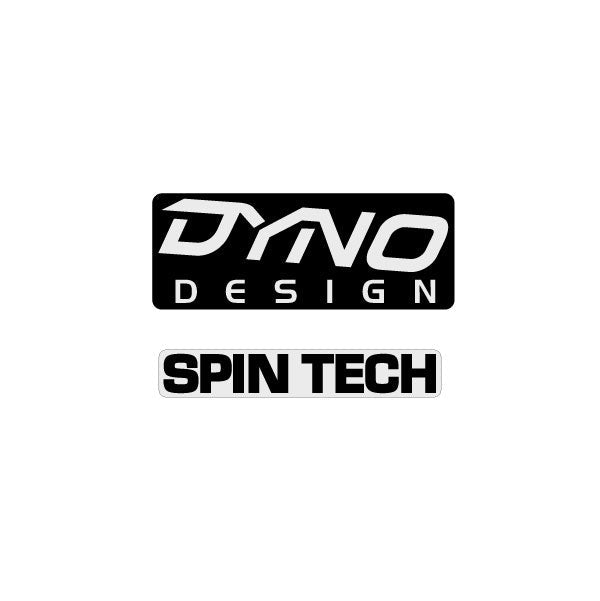 DYNO - SPINTECH stem decal in black - Old school bmx - Bmx Products AU