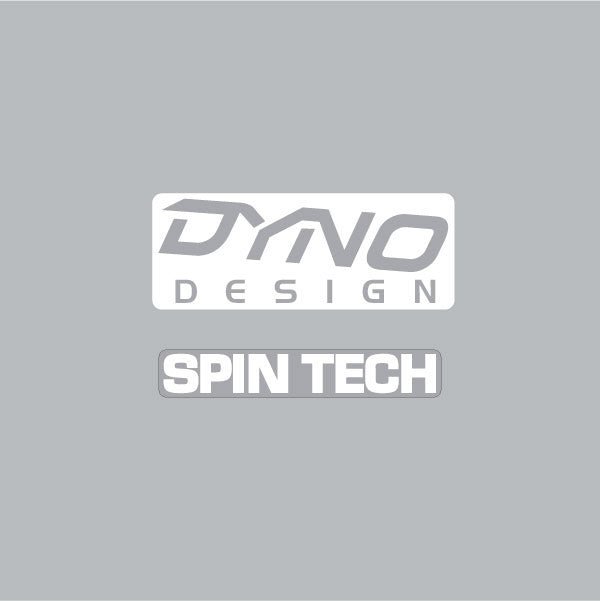 DYNO - SPINTECH stem decal in white - Old school bmx - Bmx Products AU