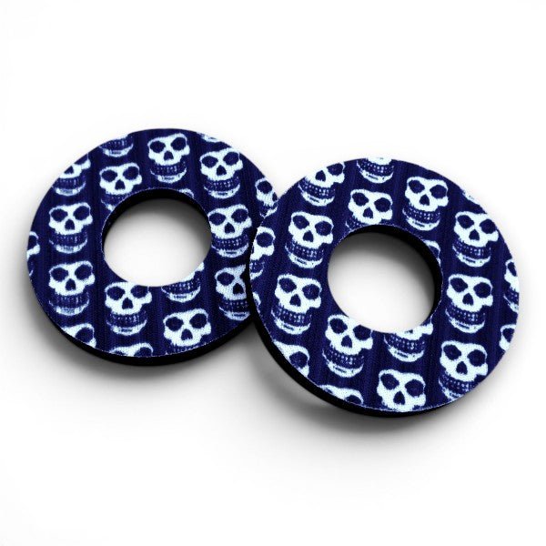 Grip Donuts - (Pair) - BLACK - SKULLS - Bmx Products AU