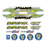 GT - 1993 Interceptor - for Red frame - decal set - Bmx Products AU