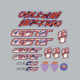 GT - 1993 Vertigo for Chrome frame - decal set - Old school bmx - Bmx Products AU