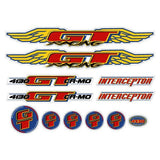 GT - 1998 Interceptor - for painted frames Clear decal set - Old school bmx - Bmx Products AU