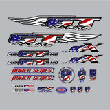 GT - 1998 Power Series 1.0 - USA FLAG decal set - Bmx Products AU