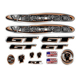 GT - 1998 Vertigo - for black frame - decal set - Bmx Products AU