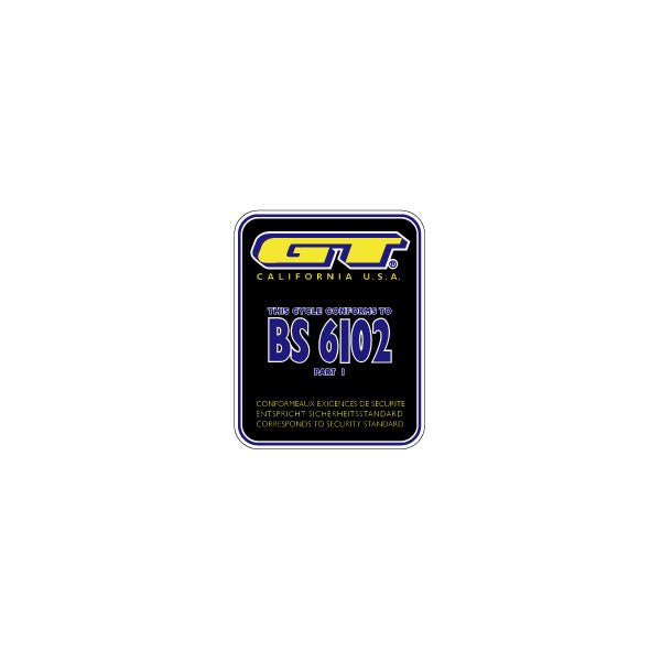 GT - 90's BS 6102 - seat tube decal - Bmx Products AU
