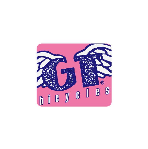 GT - Freestyle Bicycles - Pink and Blue plate decal - Bmx Products AU