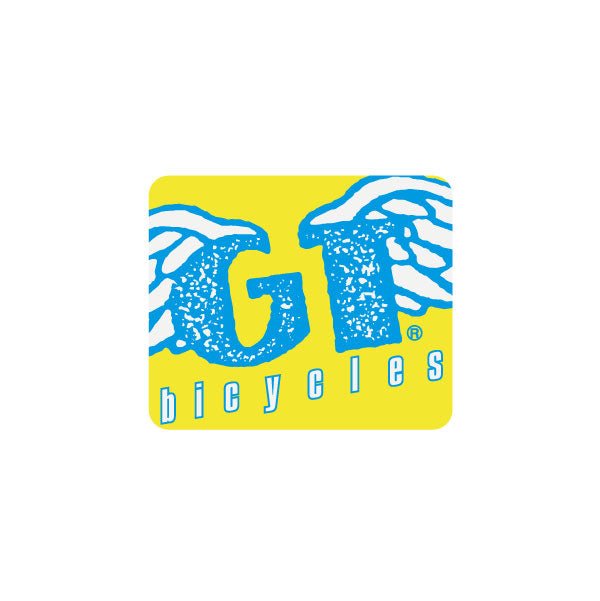 GT - Freestyle Bicycles - Yellow and Light Blue plate decal - Bmx Products AU