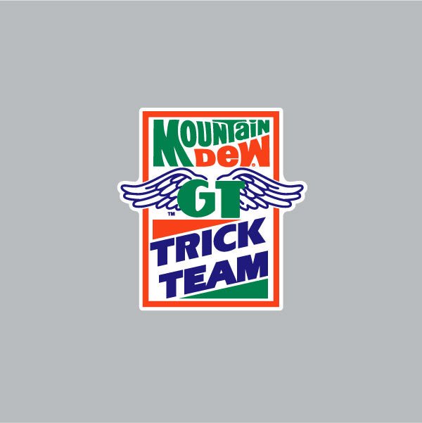 GT - Mountain Dew TRICK TEAM - decal - Bmx Products AU