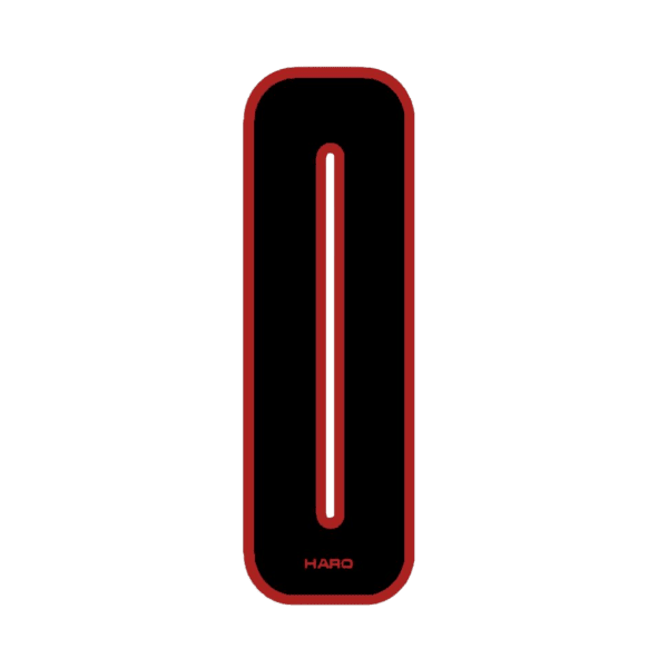 Haro - Stadium plate number 0 decal - Black Red - Old school bmx - Bmx Products AU