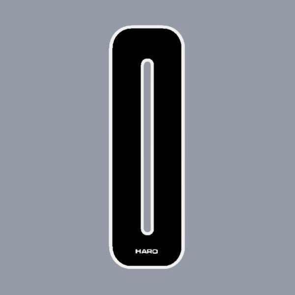 Haro - Stadium plate number 0 decal - Black White - Old school bmx - Bmx Products AU