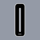 Haro - Stadium plate number 0 decal - Black White - Old school bmx - Bmx Products AU