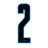 Haro - Stadium plate number 2 decal - Black Blue - Old school bmx - Bmx Products AU