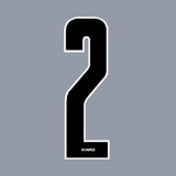 Haro - Stadium plate number 2 decal - Black White - Old school bmx - Bmx Products AU