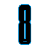 Haro - Stadium plate number 8 decal - Black Blue - Old school bmx - Bmx Products AU