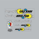 Healing - HMX750 decal set for Orange frame - Old school bmx - Bmx Products AU