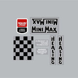 Healing - MINIMAX gen 1 - on clear decal set - old school bmx - Bmx Products AU
