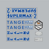 Healing - Supermax2 Blue decal set - old school bmx - Bmx Products AU