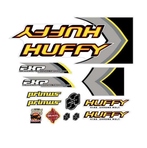 Huffy - 1999 Primus decal set for red frame - Bmx Products AU