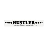 Hustler - Plate decal - black on clear decal - old school bmx - Bmx Products AU