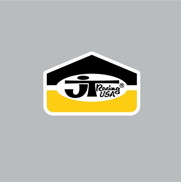 JT Racing - LOGO - Black & Yellow decal - Old School BMX - Bmx Products AU