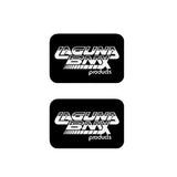 Laguna - Seat clamp decals in BLACK - old school bmx - Bmx Products AU