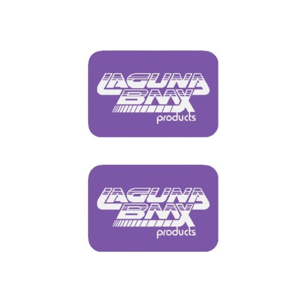 Laguna - Seat clamp decals in PURPLE - old school bmx - Bmx Products AU