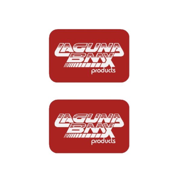 Laguna - Seat clamp decals in RED - old school bmx - Bmx Products AU