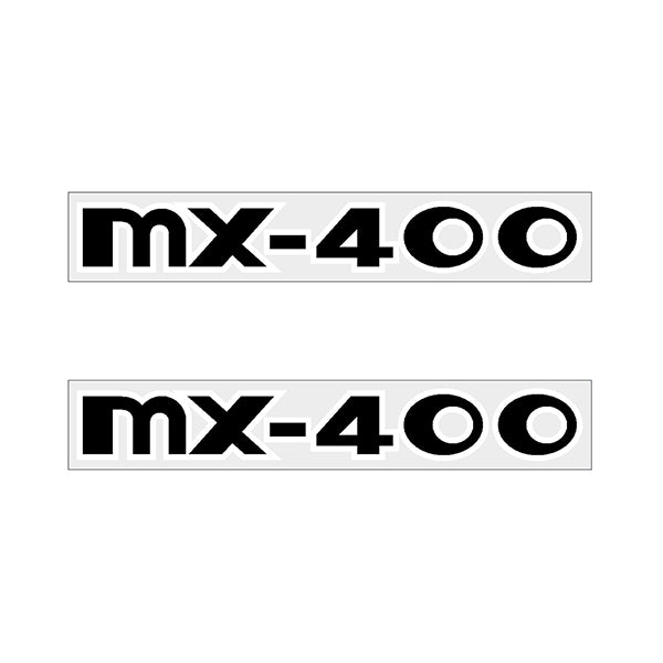 Madison - Fork decals - MX - 400 BLACK with WHITE outline - old school bmx - Bmx Products AU