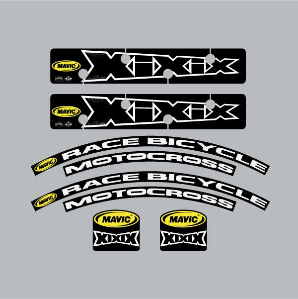Mavic - XIXIX rim & Hub decals 32H - Old school bmx - Bmx Products AU