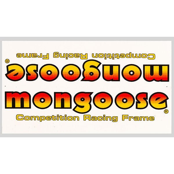 Mongoose - 1984 Californian "Red Taiwan" Decal set - Old school bmx - Bmx Products AU