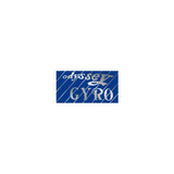 Odyssey - Gyro Cable - Blue on chrome decal - old school bmx - Bmx Products AU