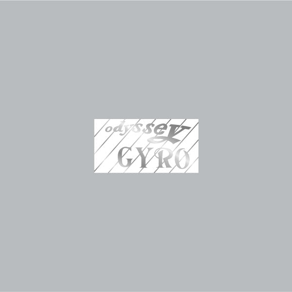 Odyssey - Gyro Cable - White on chrome decal - old school bmx - Bmx Products AU